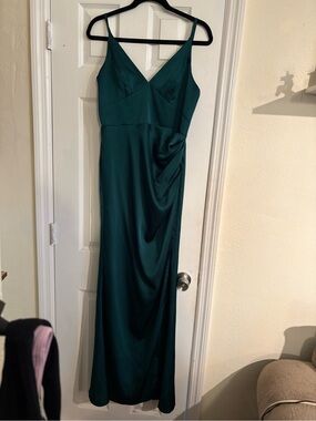 Azazie Shania Bridesmaid Dress in Emerald